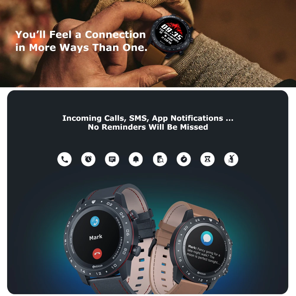 

Smartwatch Zeblaze NEO 2 Health Fitness Waterproof Better Battery Life Bluetooth 5.0 Android/IOS Multi-watch Faces Take Photo