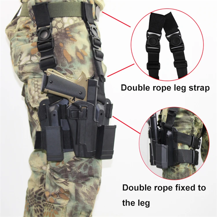 Кобура для ружья, Охотничья кобура для ног Glock 17 19 Beretta M9 M92 1911 P226, Тактический Регулируемый Чехол для пистолета