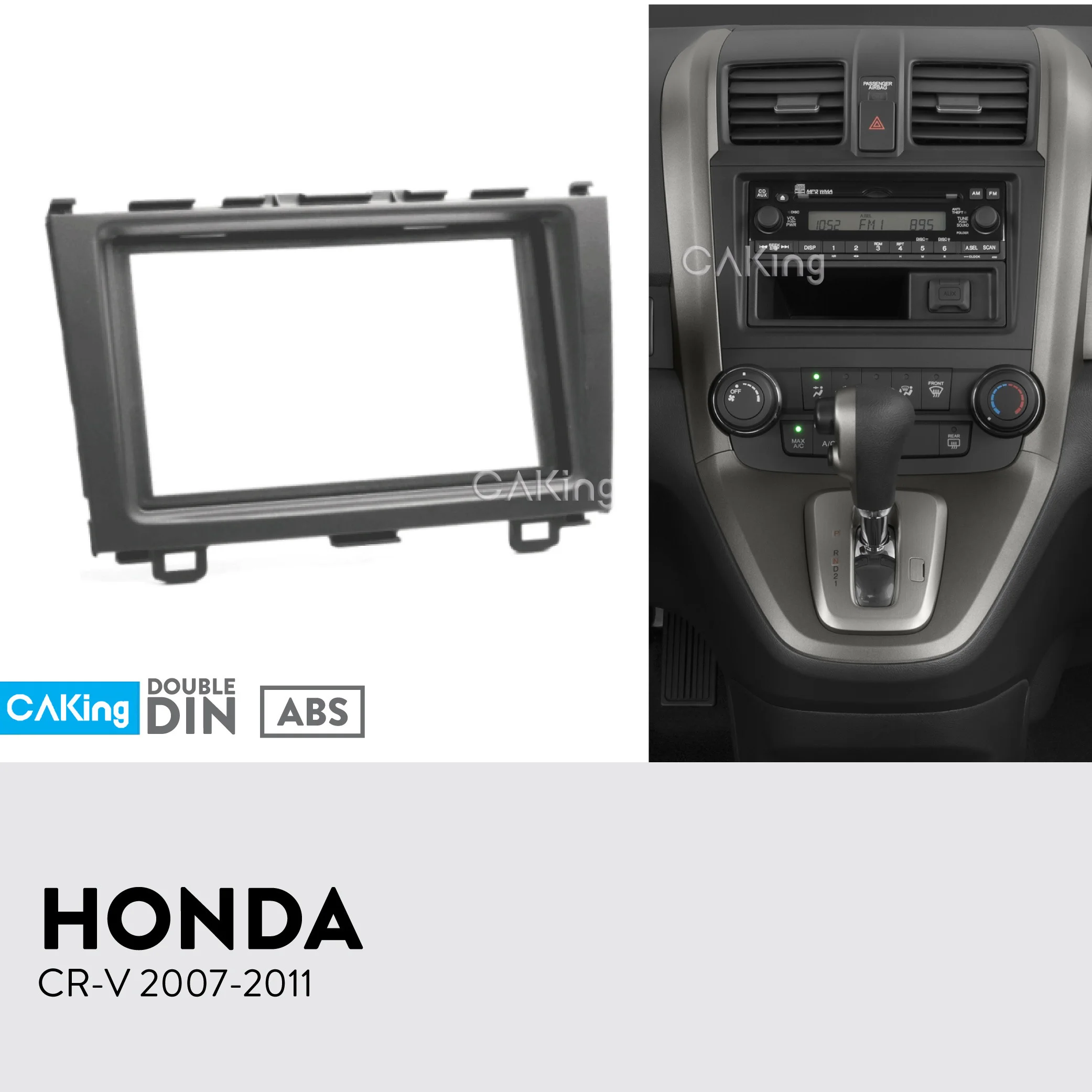 Двойная Din Автомобильная радиопанель для Honda CRV CR V 2007 2012 комплект приборной панели
