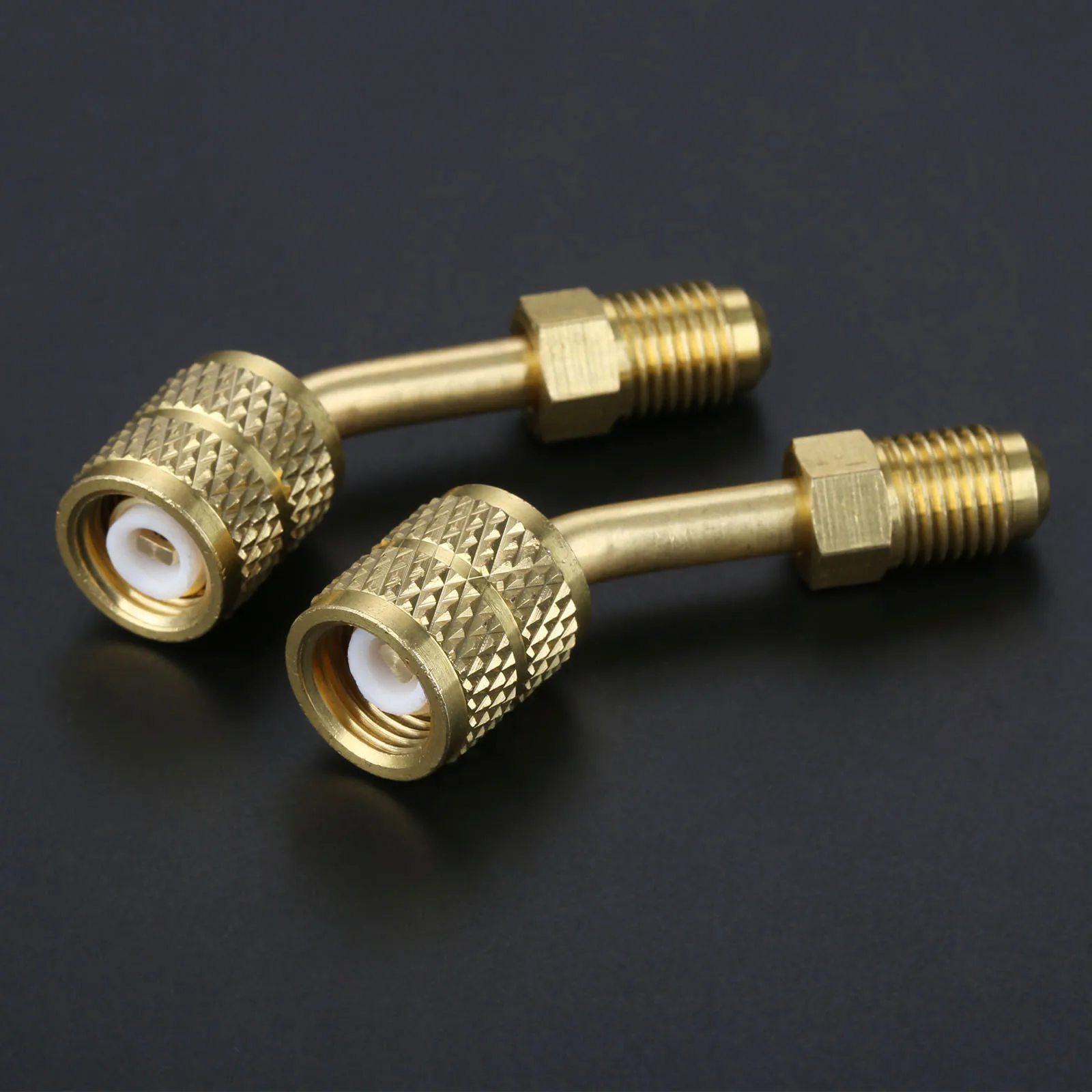 2х R410a адаптер соединитель сплит бесконтактный сервисный порт 5/16 &quotSAE Female до 1/4&quot