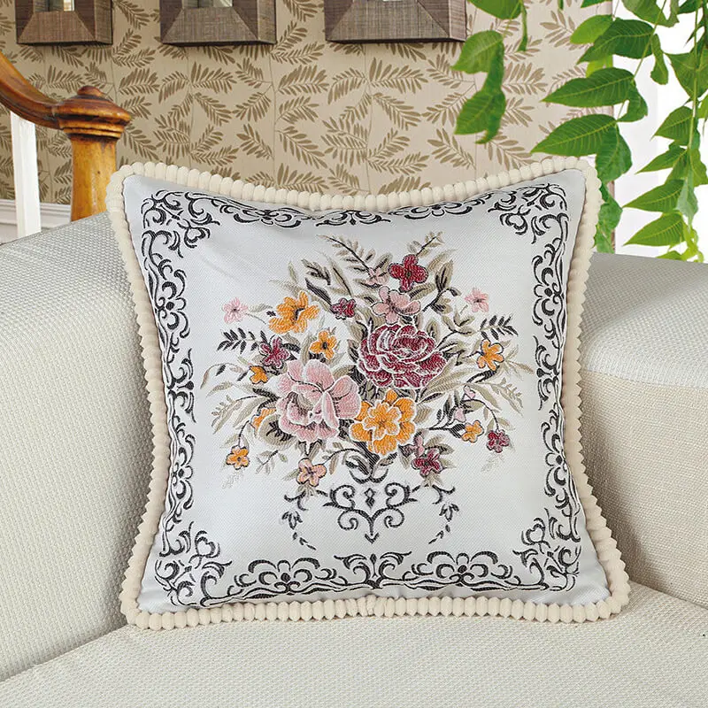 Роскошная наволочка в Европейском стиле жаккардовый элегантный для дивана 50*50 см