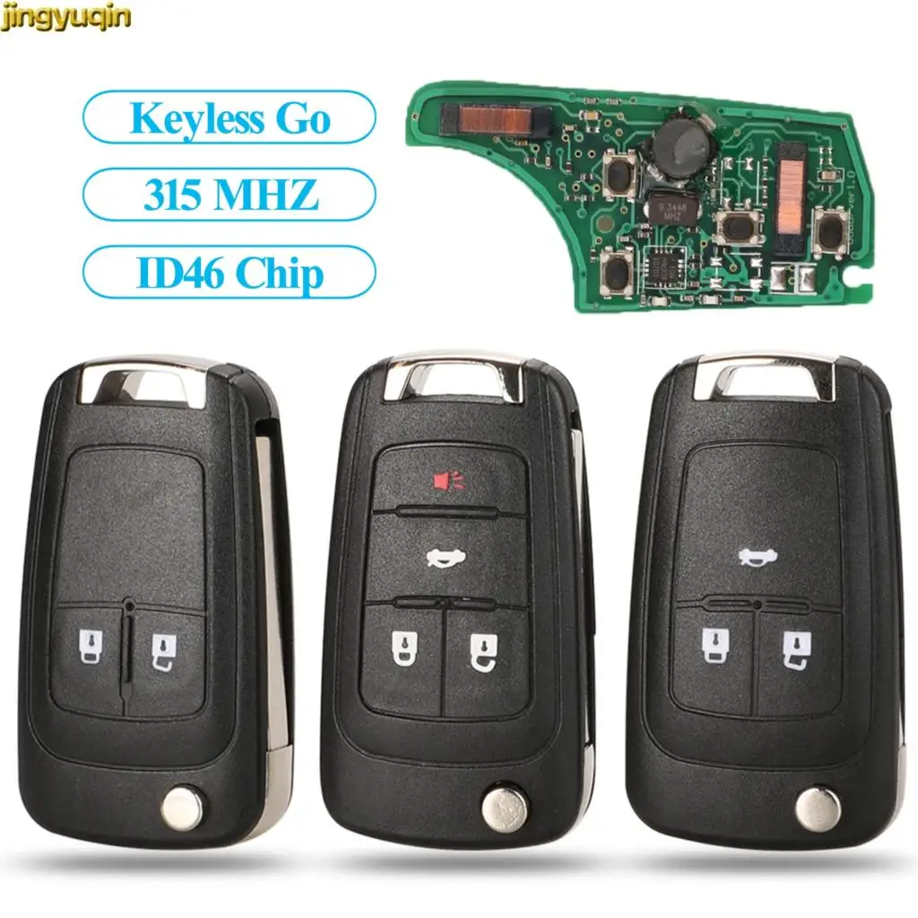 Пульт дистанционного управления Jingyuqin для Chevrolet Cruz Aveo Camero Malibu Buick Verano Encore 315 МГц ID46 |