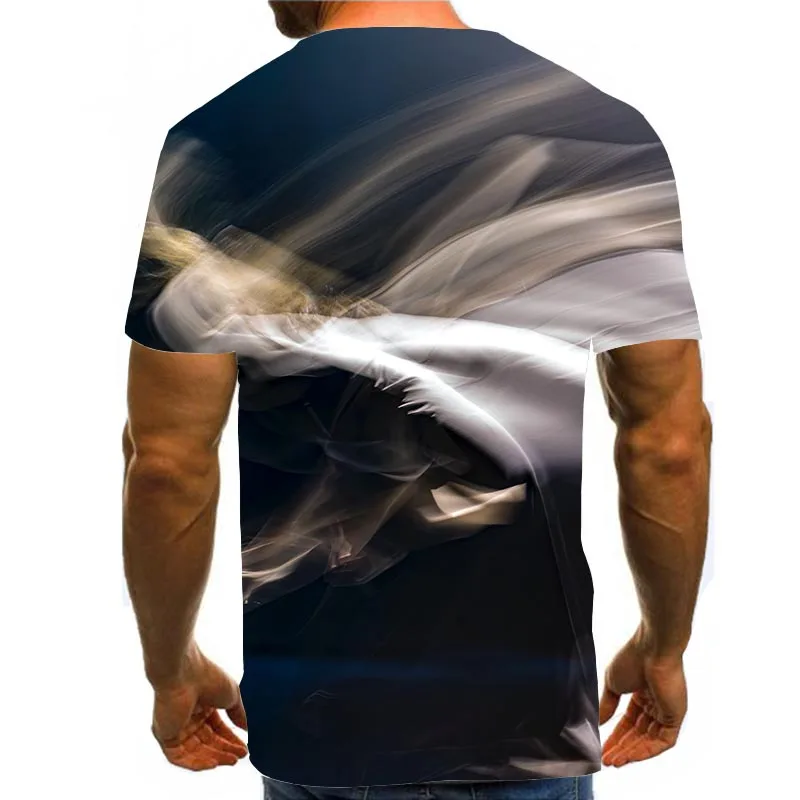 

Men's Psychedelic Shirt 3D Print T-Shirt Summer Texture Graphic Tees Abstract Pattern Tops