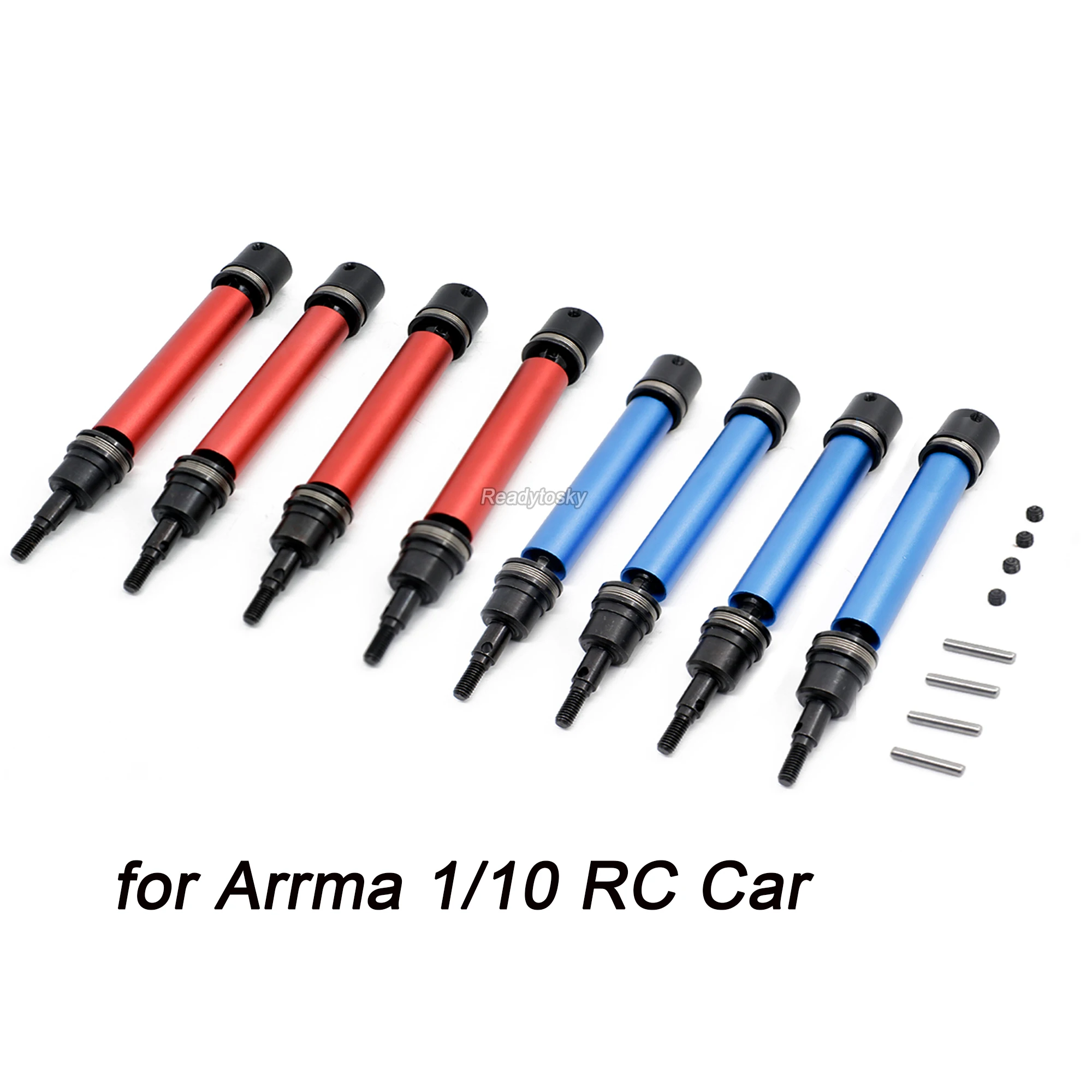 

4 шт./лот 1:10 CVD передний и задний приводной вал для Arrma 1/10 гранит Senton Big Rock Vorteks Typhon RC автозапчасти