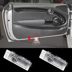 2 шт., декоративные светодиодные лампы для дверей автомобиля Mini Cooper R50 R53 R55 R56 R58 R59 R60 F55 F56 F60