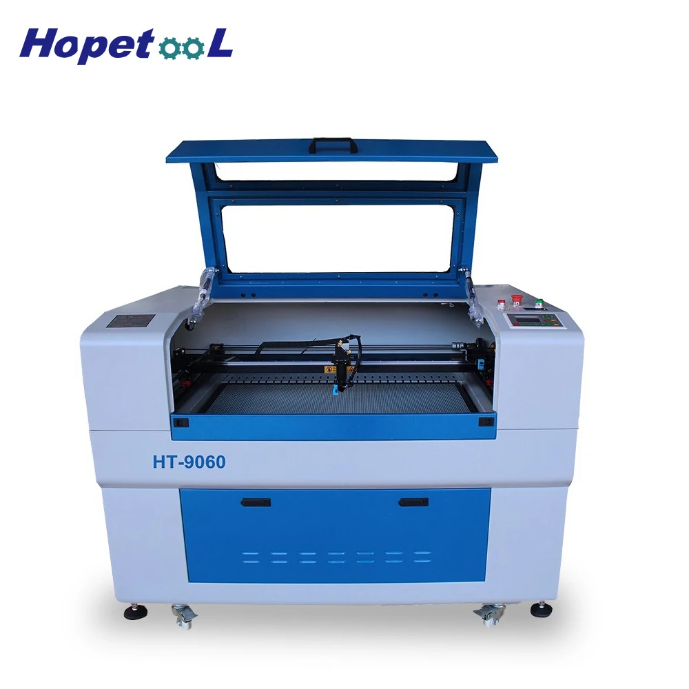Лазерная резка ткани стекла лазерная гравировальная машина 9060 прямой заводской