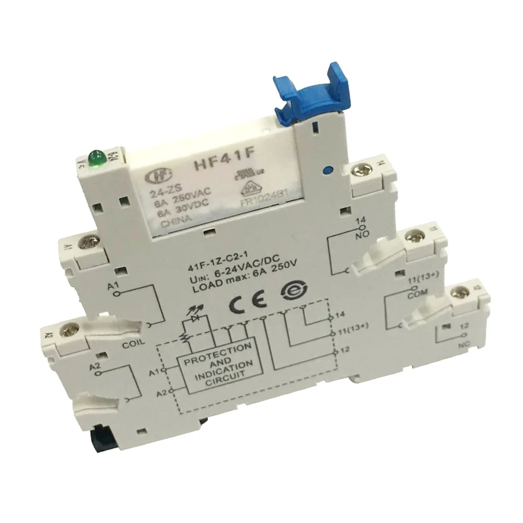 Hongfa 5-контактный релейный разъем 6-24 В AC/DC 6A с HF41F PCB модуль | Электроника