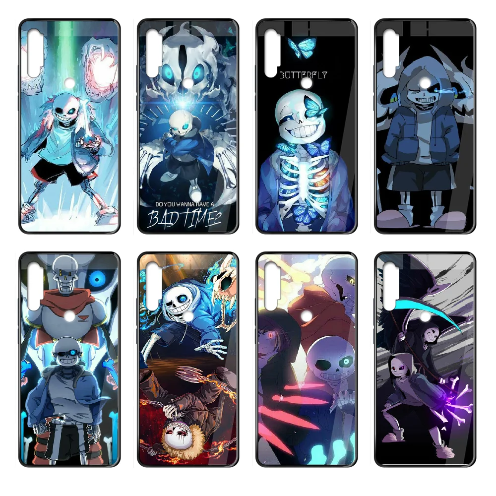 Хит продаж чехол для телефона Undertale Sans корпус Xiaomi Redmi Note S2 4 5 6 7 8 K20 A S X Plus Pro черный