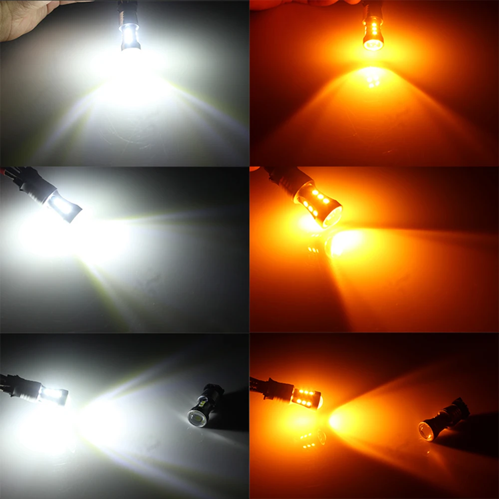 Белый ошибок led drl светильник Hp24w 18smd 12В g4 светодиодные Габаритные огни лампы для Citroen c5 и peugeot 3008 Дневной светильник 2 шт