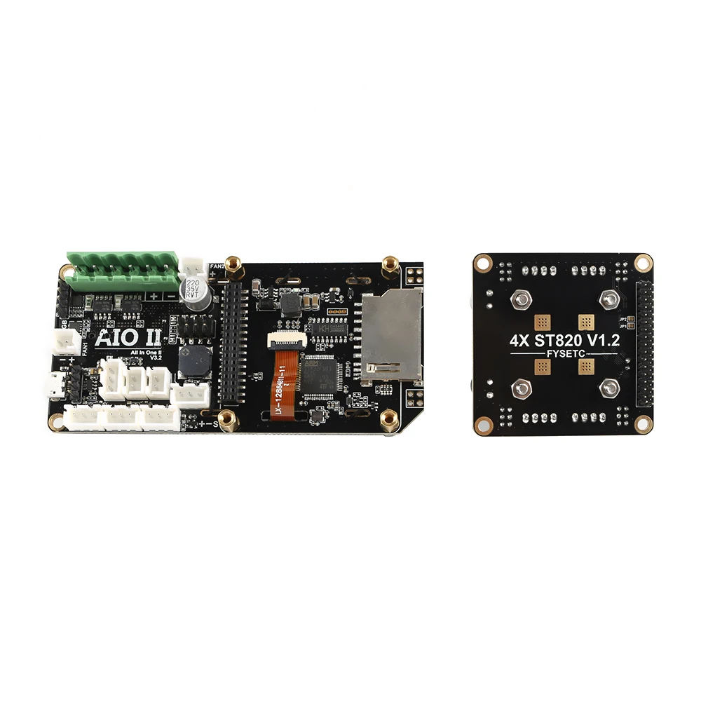 AIO II V3.2 материнская плата все в одном II 32 бит MCU 32 бит ST820 драйвер 256 Microsteps плата контроллера Поддержка Marlin для 3DP/CNC