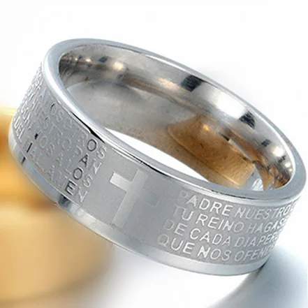 MOREDEAR 8 мм 316L серебряные кольца из нержавеющей стали титановой для женщин и