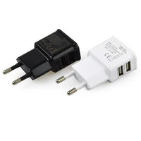 eu plug 5v dual usb universal mobile phone chargers travel power charger adapter plug charger for iphone for android