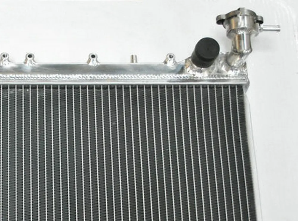 Новый 2-рядный алюминиевый полный радиатор + вентилятор * 2 1990-1996 для NISSAN