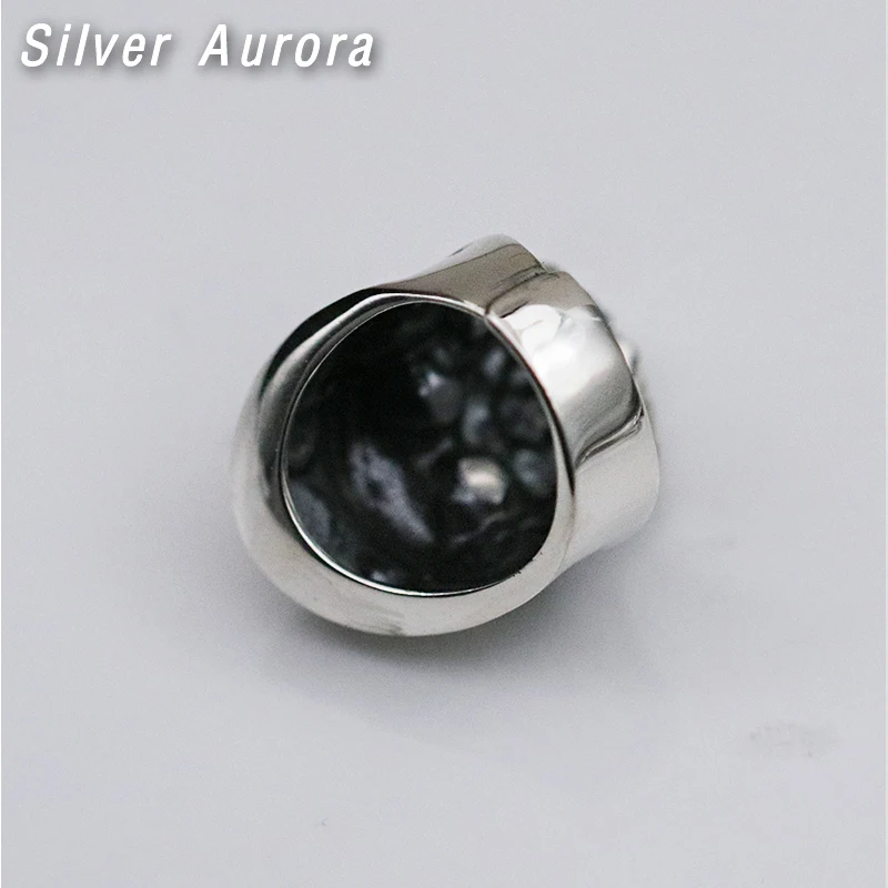 Твердые кольца из стерлингового серебра 925 пробы с черепом и бородой для мужчин