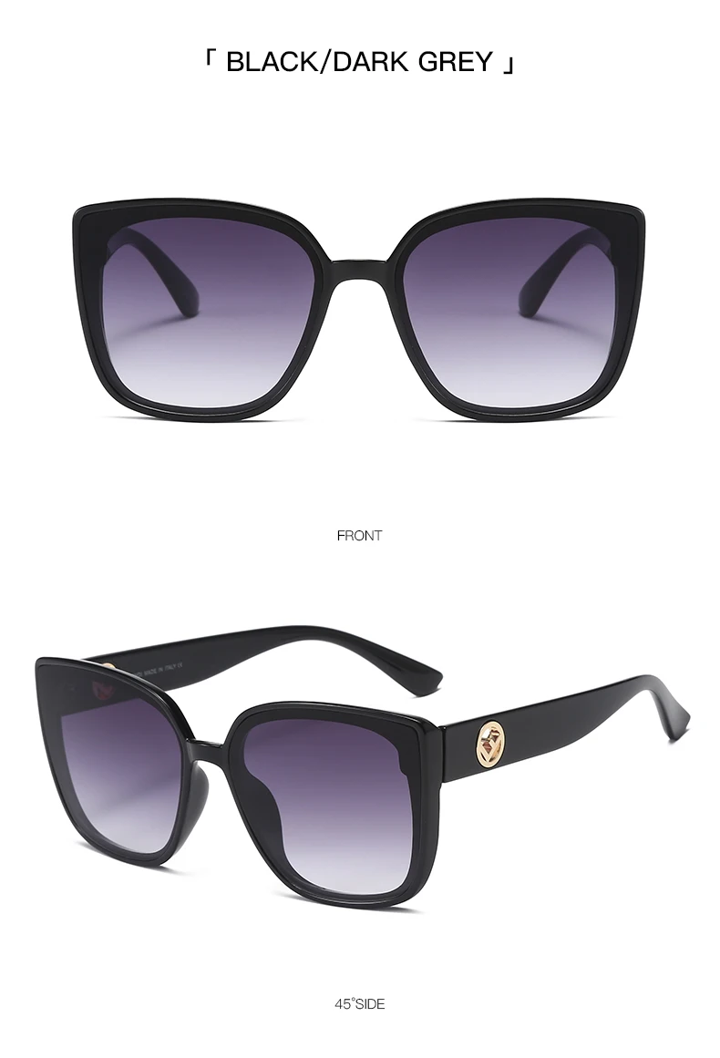 

2020 New Fashion Lady Oversize Square F Sunglasses Women Men Small F Glasses Gradient Sun Glasses Female UV400 32002