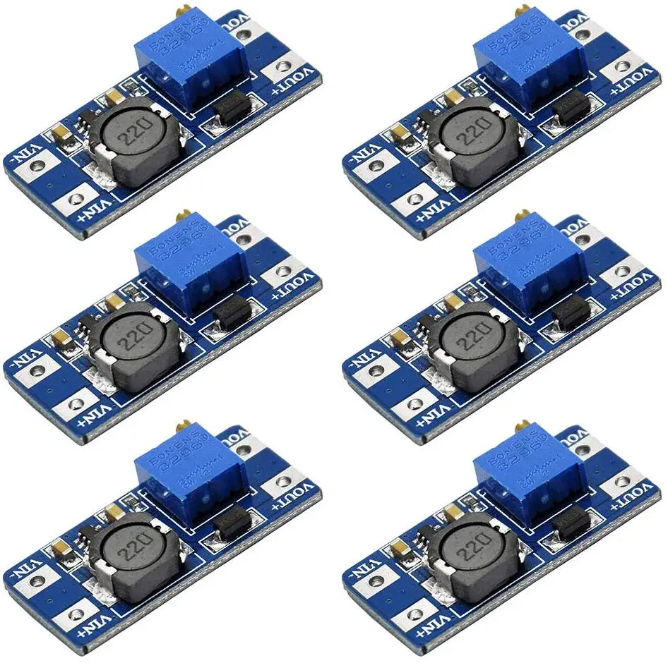 Cuburtas 1PCS MT3608 DC-DC регулируемый Повышающий Модуль 2A 2V-24V до 5V 9V 12V 28V | Компьютеры и офис