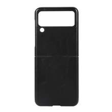 2021 New Samsung Z Flip3 Phone Case PU Leather Anti-fall Phone Case For Galaxy Z Flip3 Carbon Fiber Drop-resistant Design
