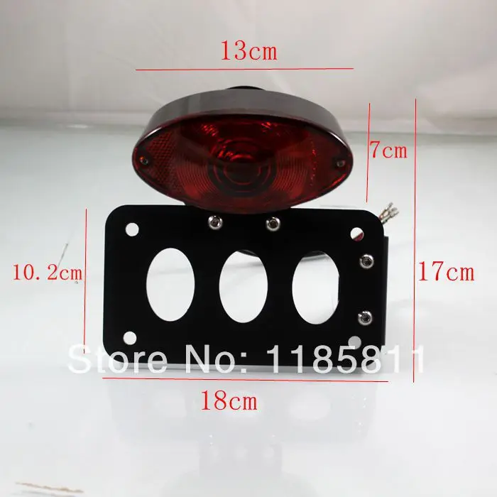 Черный боковой кронштейн для заднего фонаря номерного знака Harley sportster Honda CB750 Hawk