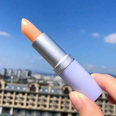 orange Блестящий бальзам для губ 1 шт VE бальзам для губ натуральный растительный шар губная помада хороший вкус фруктовые украшения помада милый макияж - Цвет: orange