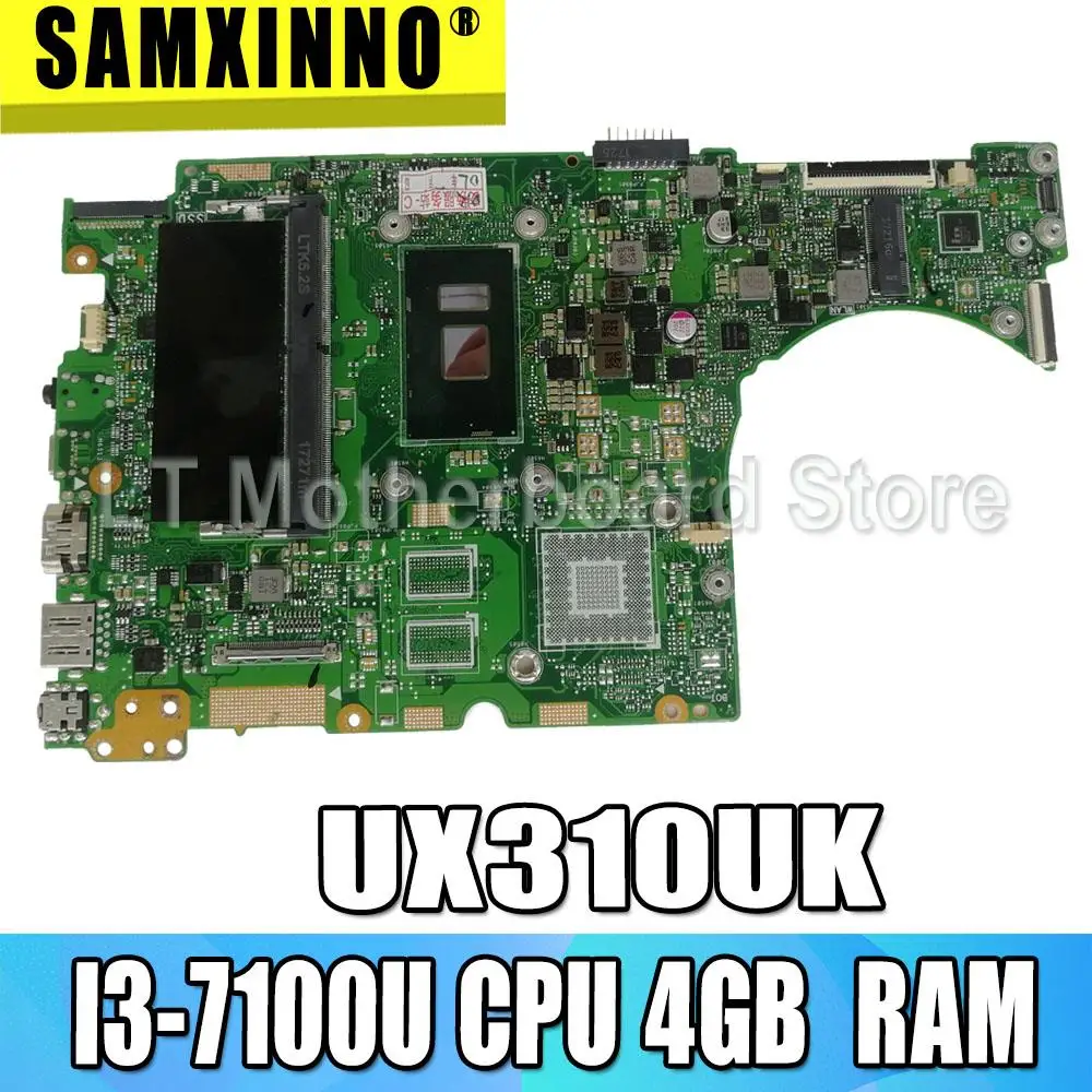Материнская плата для ноутбука ASUS UX310UAK UX310UV UX310UQ UX310UA UX310U материнская плата I3-7100U процессор 4 Гб оперативной памяти обмен