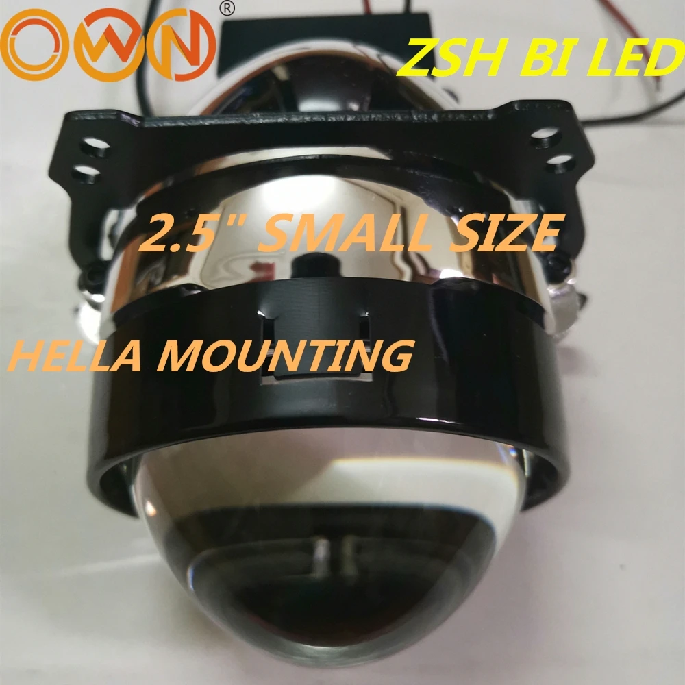 

Собственный ZSH 2,5 "Мини BI светодиодный, комплект объективов для проектора, BILED LHD RHD для фар с креплением на HELLA, мощность 45 Вт, низкий и высокий 2,5 дюймов