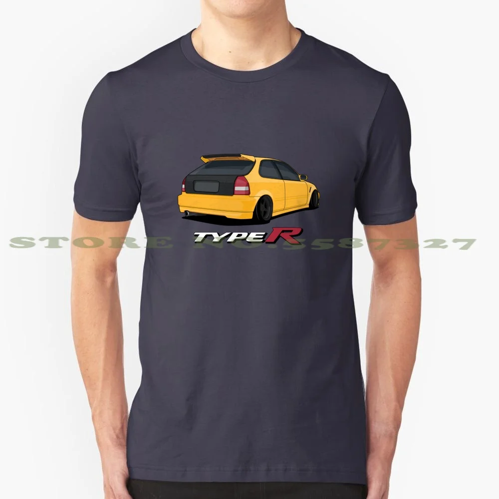 

Honda Civic Type R - Ek (Yellow) Graphic Custom Funny Hot Sale Tshirt Civic Civic Type R Vtech Jdm Japan Japanese Car