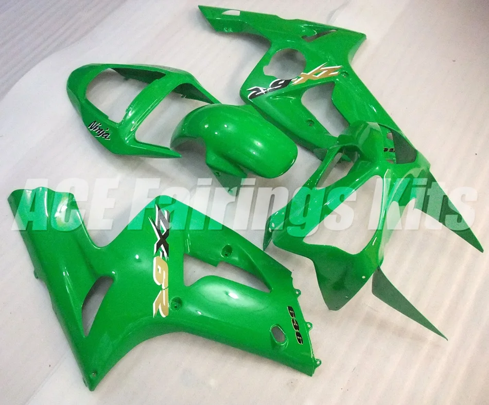 Новый ABS Полный комплект обтекателя пригодный для Kawasaki ZX6R 2003 2004 Мотоцикл