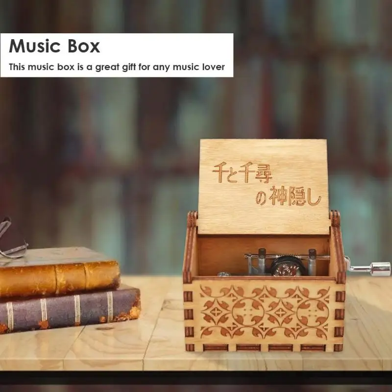 Ретро резная деревянная ручная королева музыкальная шкатулка Zelda для