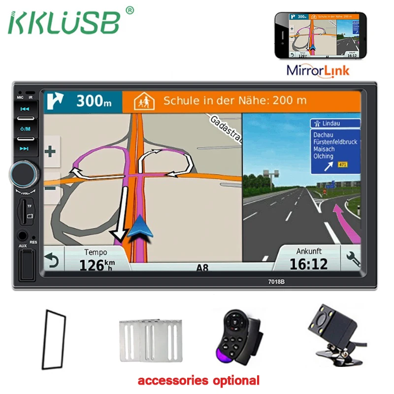 Автомагнитола 2 din 7 ''lcd сенсорный экран автомобильный стерео MP5 Bluetooth Авто