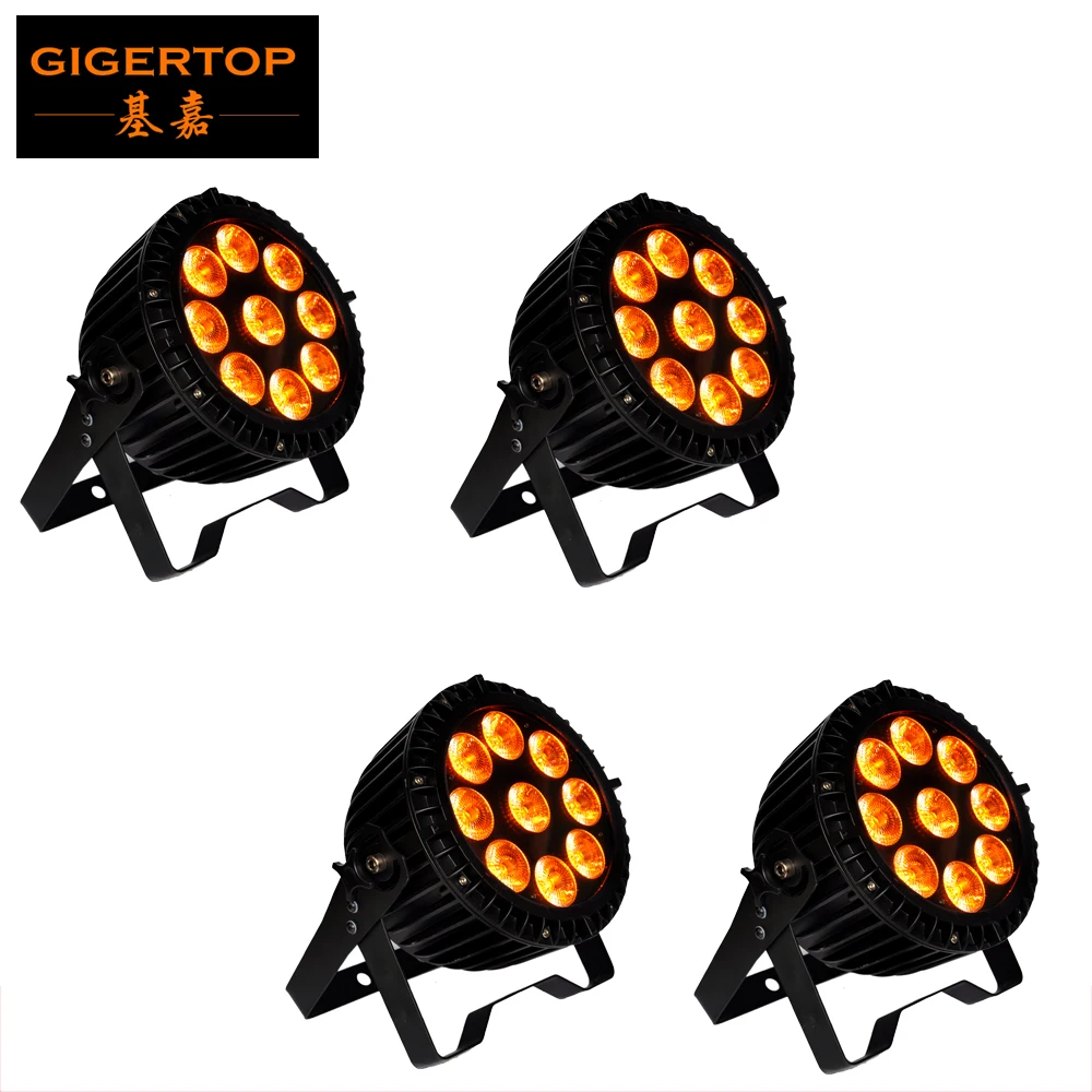 Китай Гуанчжоу Освещение сцены 4xlot RGBWA УФ 6 в 1 9x18W Led Водонепроницаемый Par Банок 200W