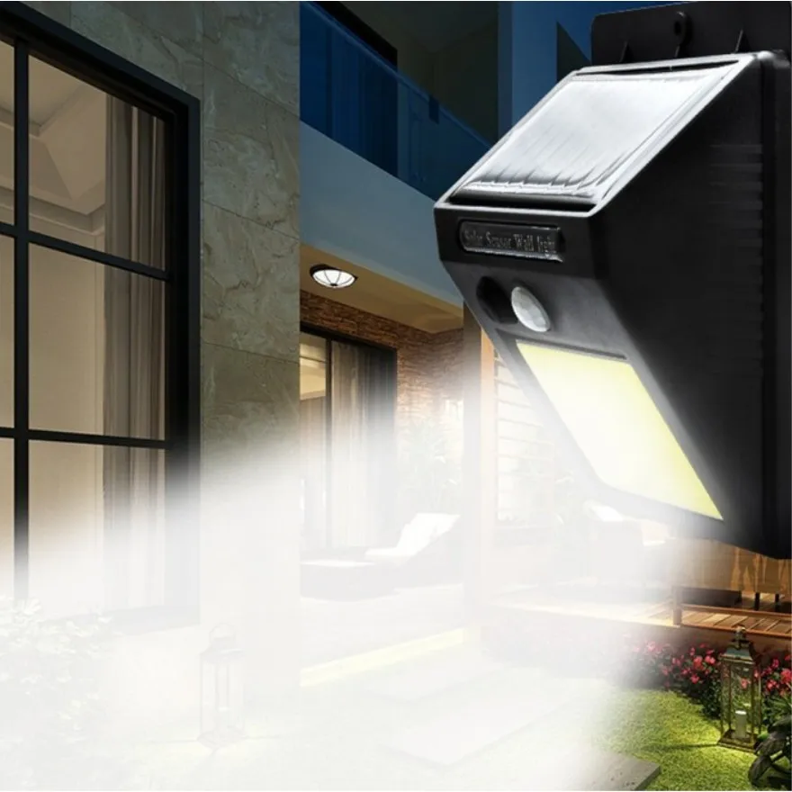 Водонепроницаемый индукционный Солнечный настенный светильник 48 Светодиодный