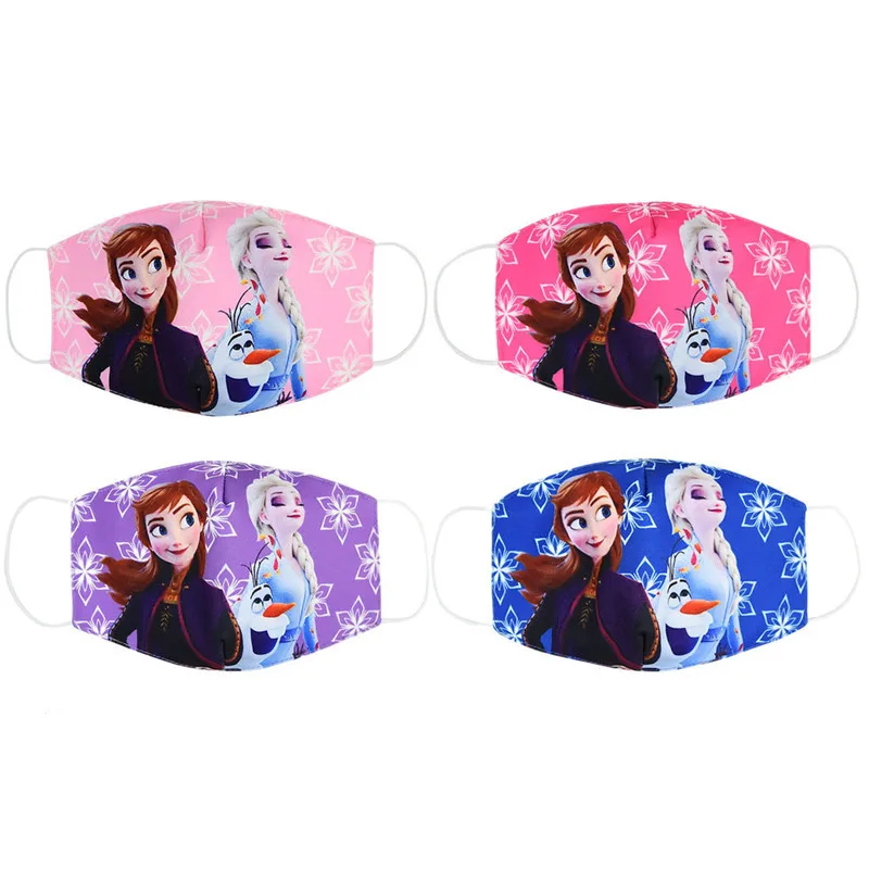 Disney Frozen Marvel Человек-паук детское лицо Maks 2 Эльза Анна Олаф хлопок Анти-пыль