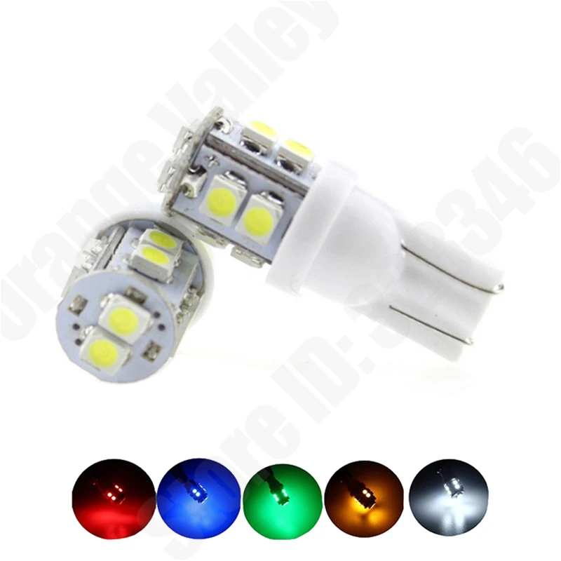 50 шт./лот T10 10smd 10led 10 smd led W5W 168 194 1210/3528 LED SMD Автомобильные клиновидные лампы белого