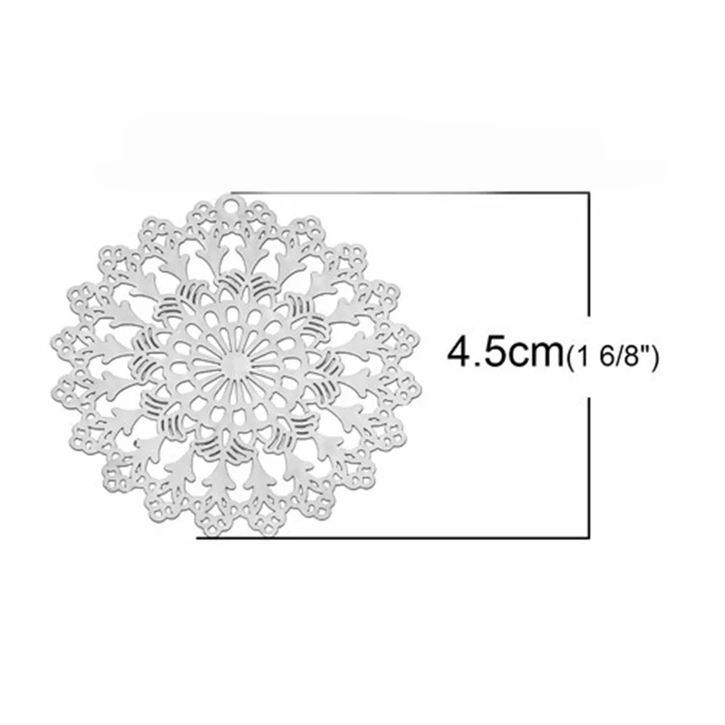 20/10/2 шт. 304 Нержавеющая сталь Филигранное тиснение Кулоны из нержавеющей стали