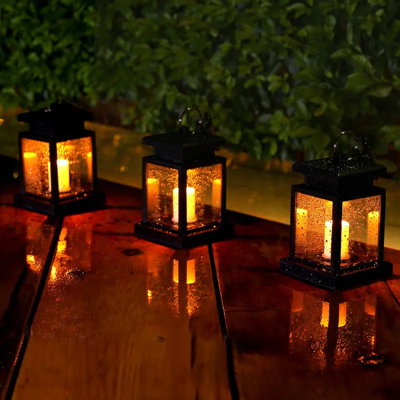 

Studyset Solar Powered LED Candle Star Light Table Lantern Hanging Lawn Lamp For Garden Outdoor