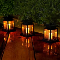 studyset solar powered led candle star light table lantern hanging lawn lamp for garden outdoor