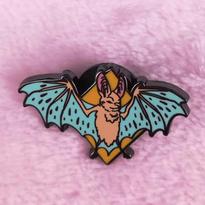 Жуткая Милая брошь летучая мышь эстетическое украшение на Хэллоуин|Броши| |
