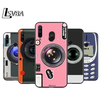 funny camera retro tape for huawei honor 30 20s 20 10i 9s 9a 9c 9x 8x 10 9 lite 8a 7c 7a pro phone case black cover