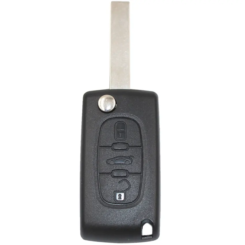 Новый Сменный складной чехол для автомобильного ключа пульта с 3 кнопками Peugeot 107