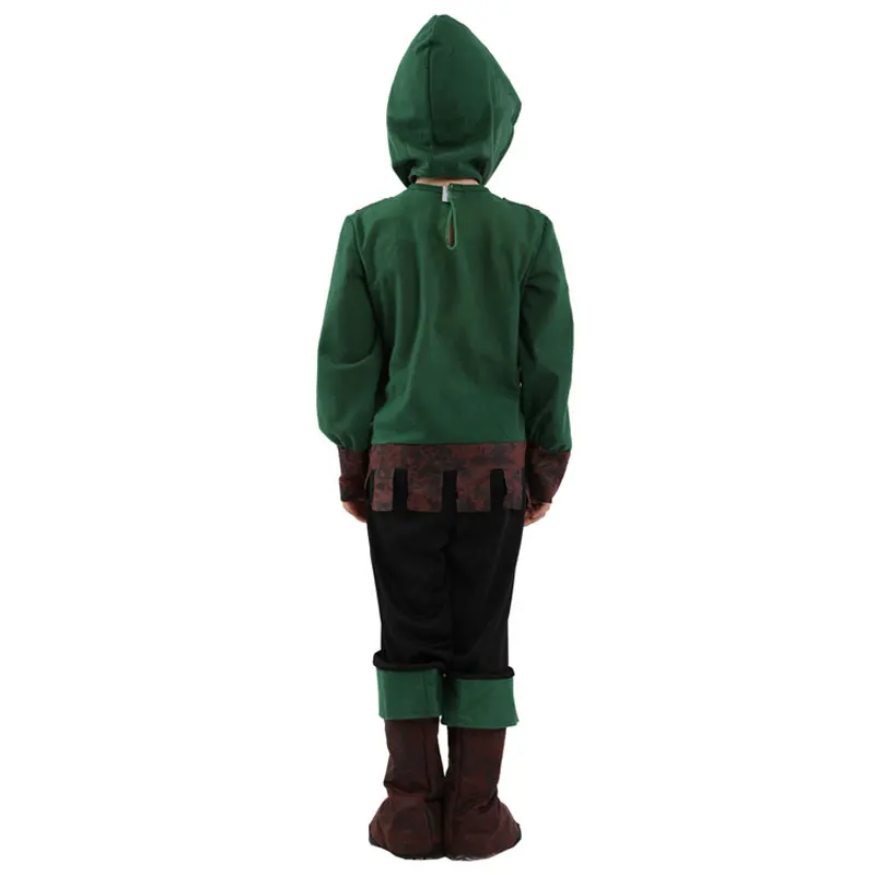 Детский средневековый Archer Hunter Robin Hood Костюм для мальчиков на Хэллоуин Пурим
