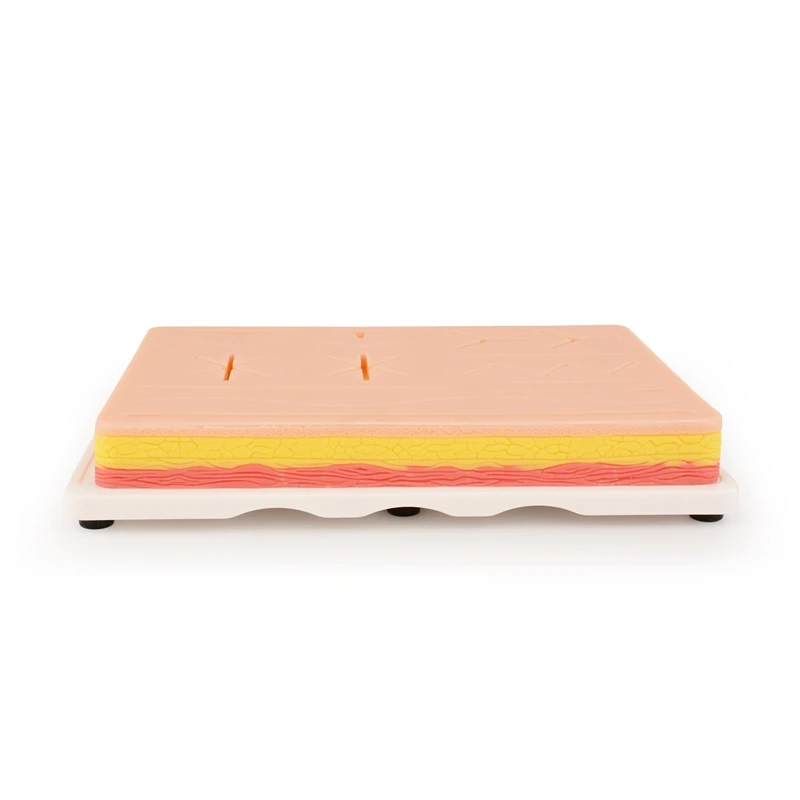 

Upgrade Skin Suture Training Module Kit Portable Silicone Pad Silicone Simulation Skin Block Suture Simulation Module