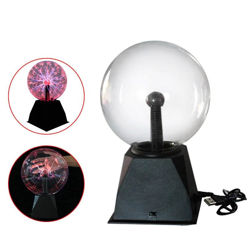 Новинка стеклянный волшебный плазменный шар настольные лампы 5/6/8 дюймов