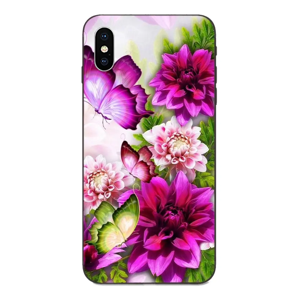 Мягкие локоны и цветы бабочки для Huawei nova 2 2S 3i 4 4e 5i Y3 Y5 II Y6 Y7 Y9 Lite Plus Prime Pro 2017 2018 2019 |