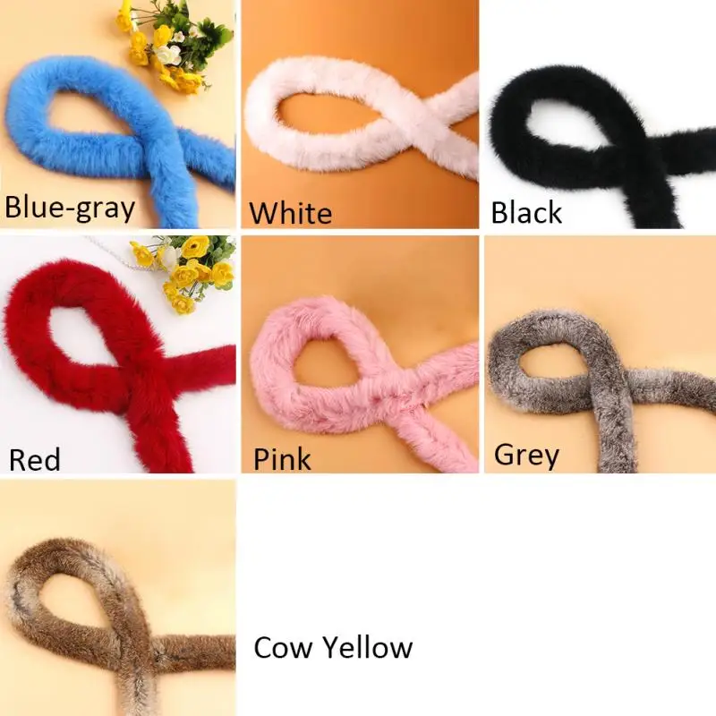 Меховые аксессуары лента из искусственного кроличьего меха сделай сам отделка