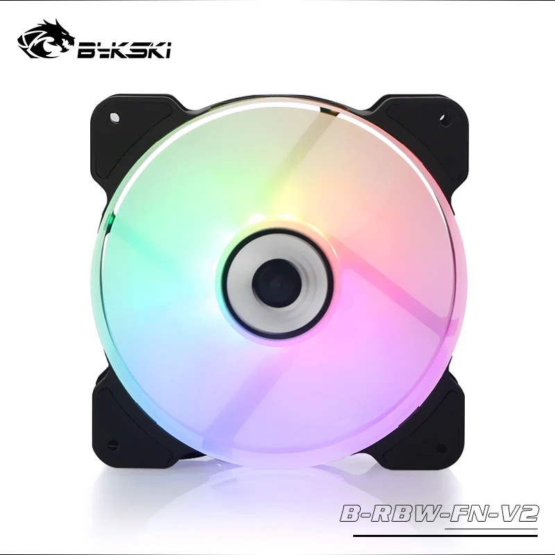 Bykski Symphony RBW вентилятор цветной RGB Halo 12 см антибликовый бесшумный материнская