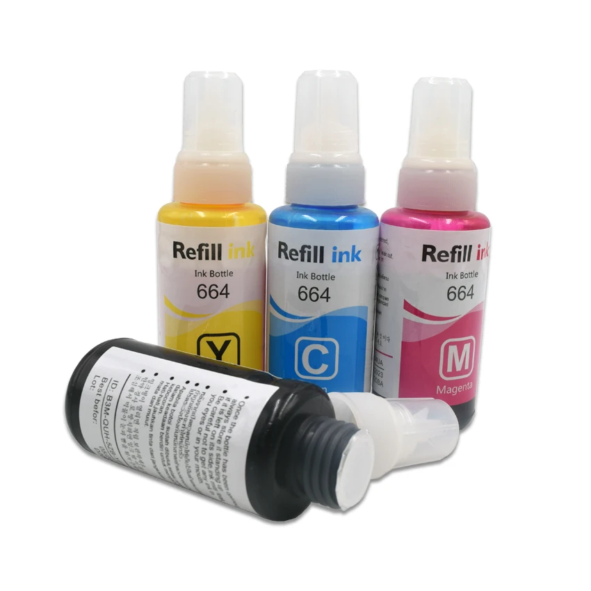 Чернила для принтера epson Ecotank 664/ET-2650/ET-4500 L396/L3050/L3060/L3070 70 мл ET-14000 T664 T6641 - T6644 |