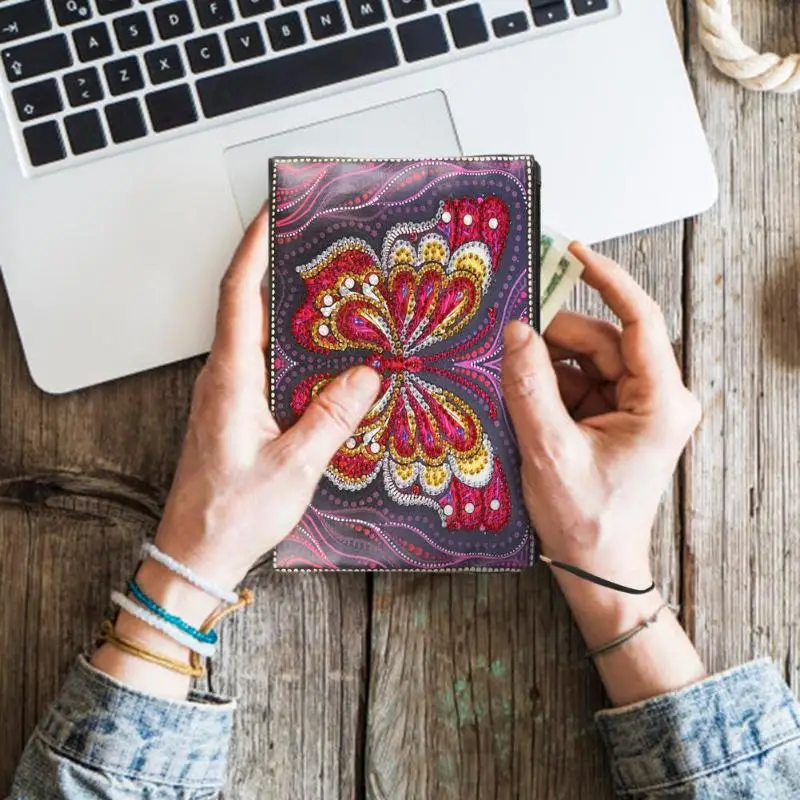 DIY Бабочка особой формы алмазной живописи браслет кошелек для женщин клатч сумка