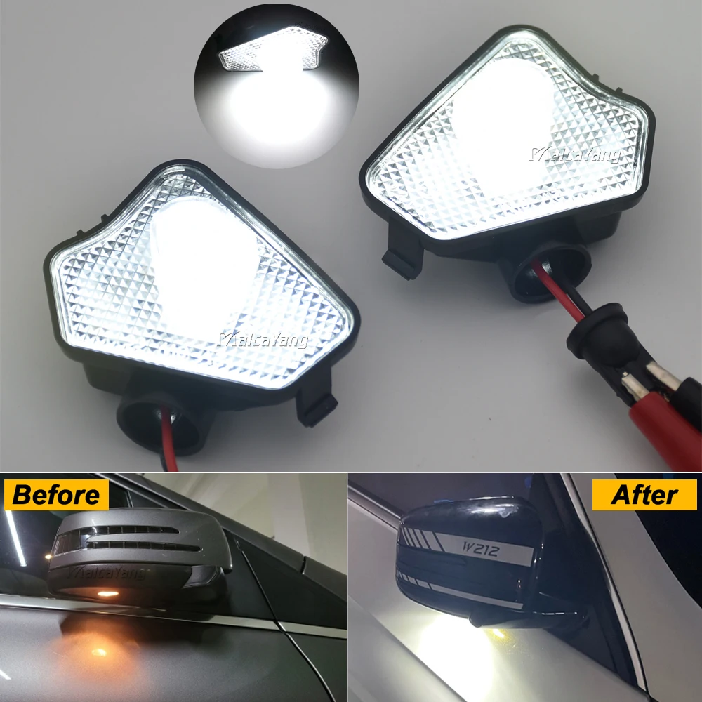 

Canbus Car LED Under Side Mirror Light Puddle Lamp For Mercedes Benz W176 X156 W204 W212 W246 W117 W218 W219 W209 W221 C117 W242