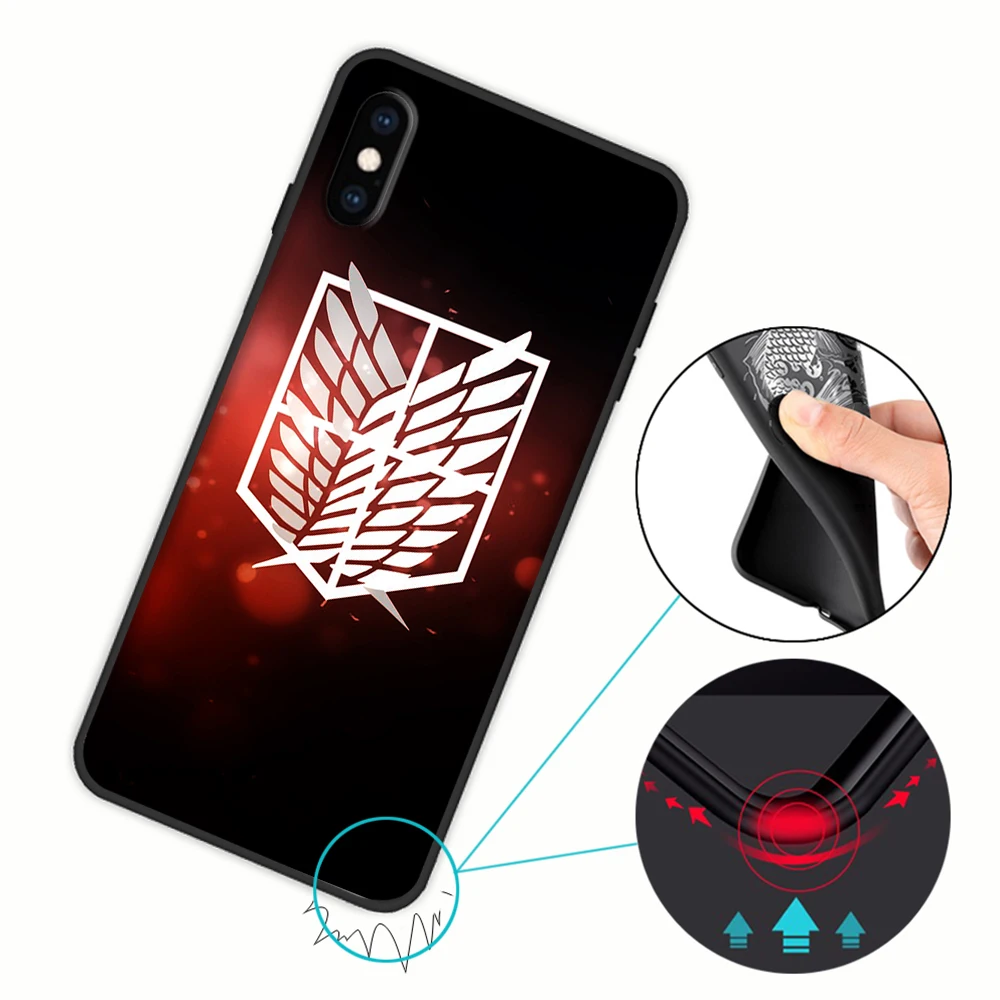levi ackerman attack on titan soft cover case for iphone 7 8 6 6s 5 5s se plus free global shipping