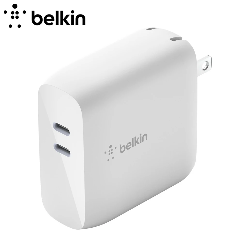 

Настенное зарядное устройство Belkin с двойным планшетом, 63 Вт, нитрид Галлия, быстрая зарядка, два порта для iPhone13 и iPad